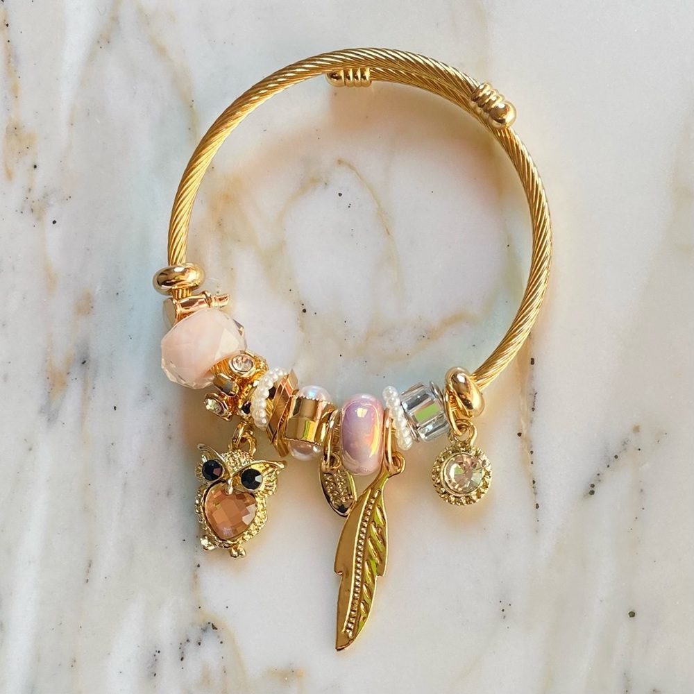 🦉 Charm Bracelet 🪶 STAINLESS STEEL